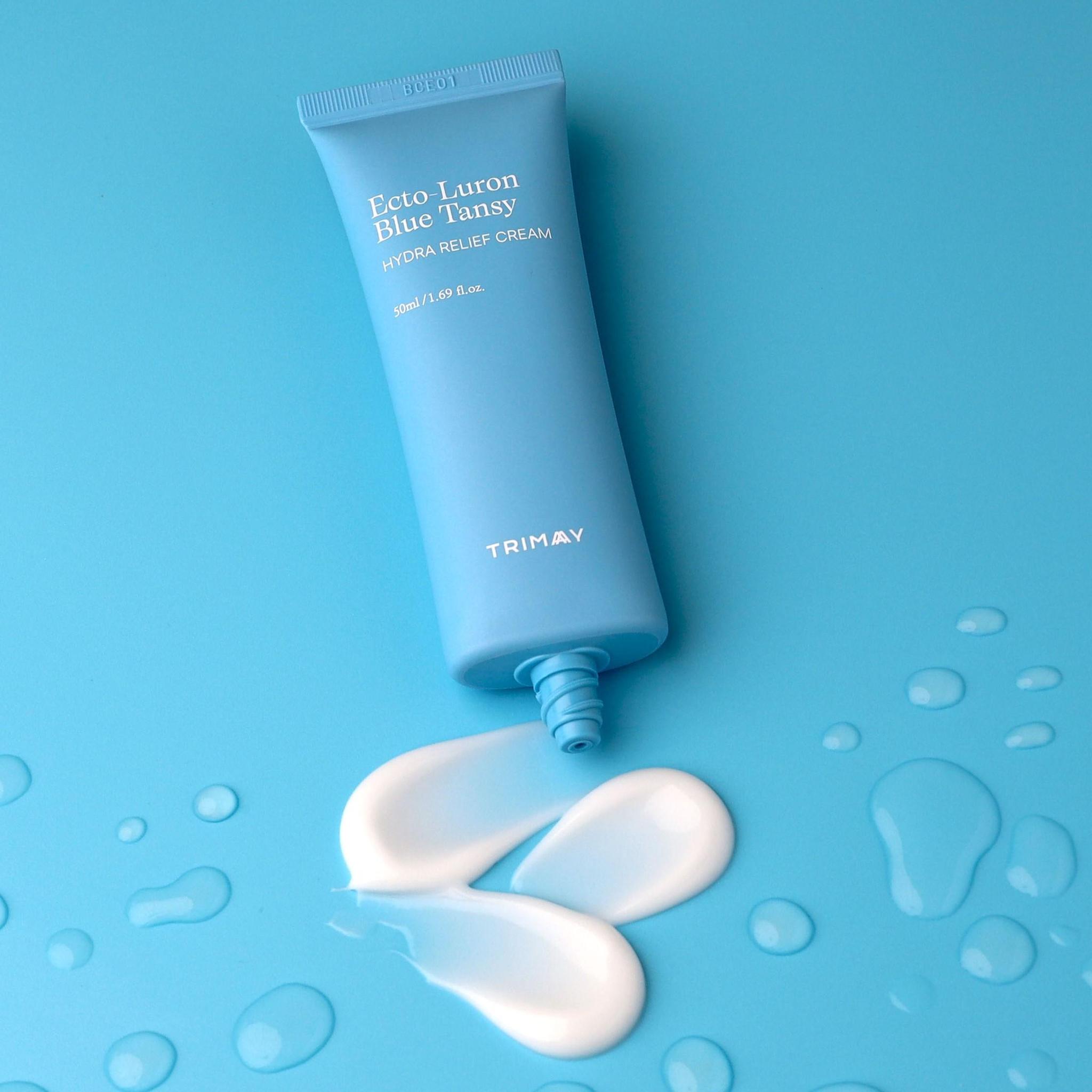 Увлажняющий крем для лица с эктоином и гиалуроновой кислотой TRIMAY Ecto-Luron Blue Tansy Hydra Relief Cream