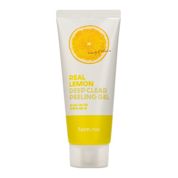 Пилинг-скатка с лимоном FarmStay Real Lemon Deep Clear Peeling Gel